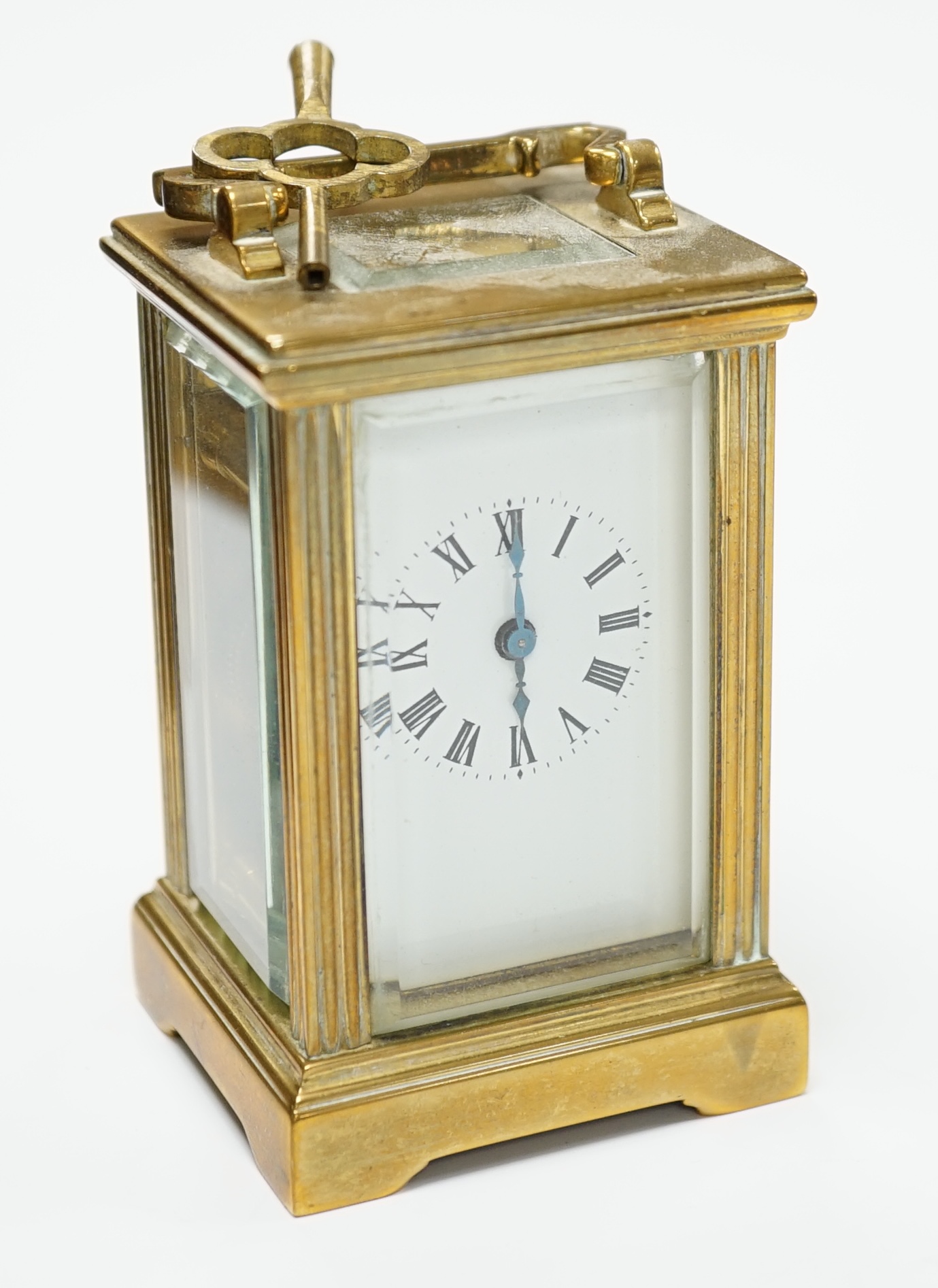 A miniature carriage timepiece, 8.5cm high